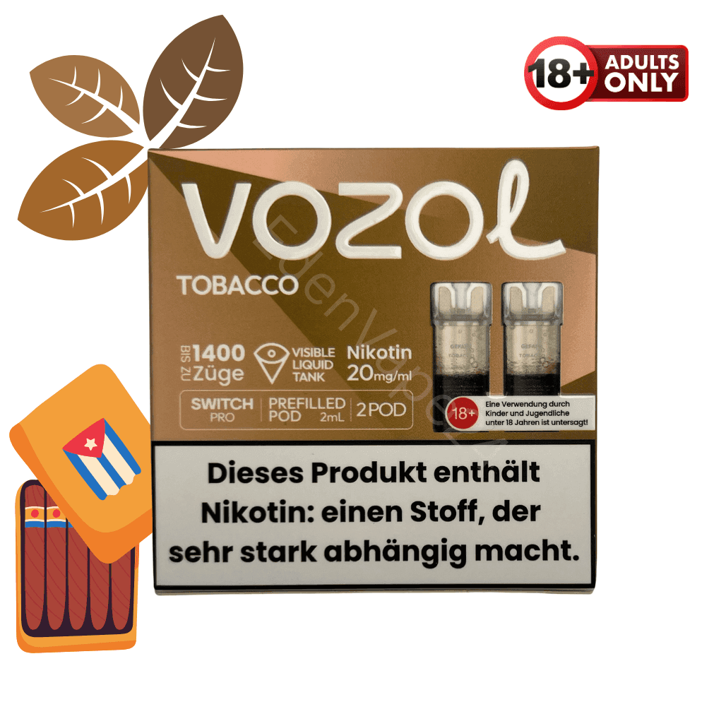 Vozol Pod - Tobacco - EdenVape24
